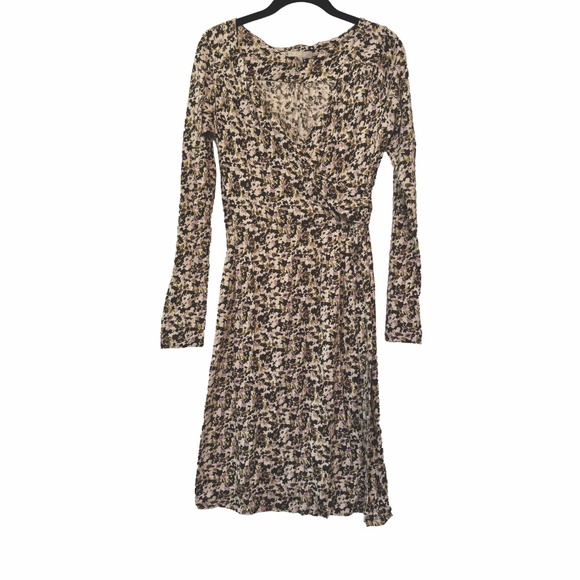 Kew London Floral Wrap Dress Small – Vintage Cottagecore Boho - Picture 1 of 5